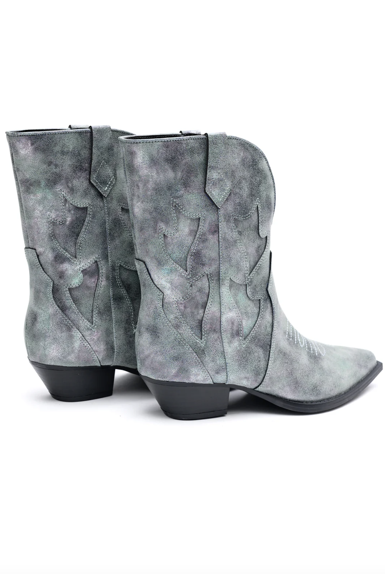 Jersey Metallic Boots | Blue