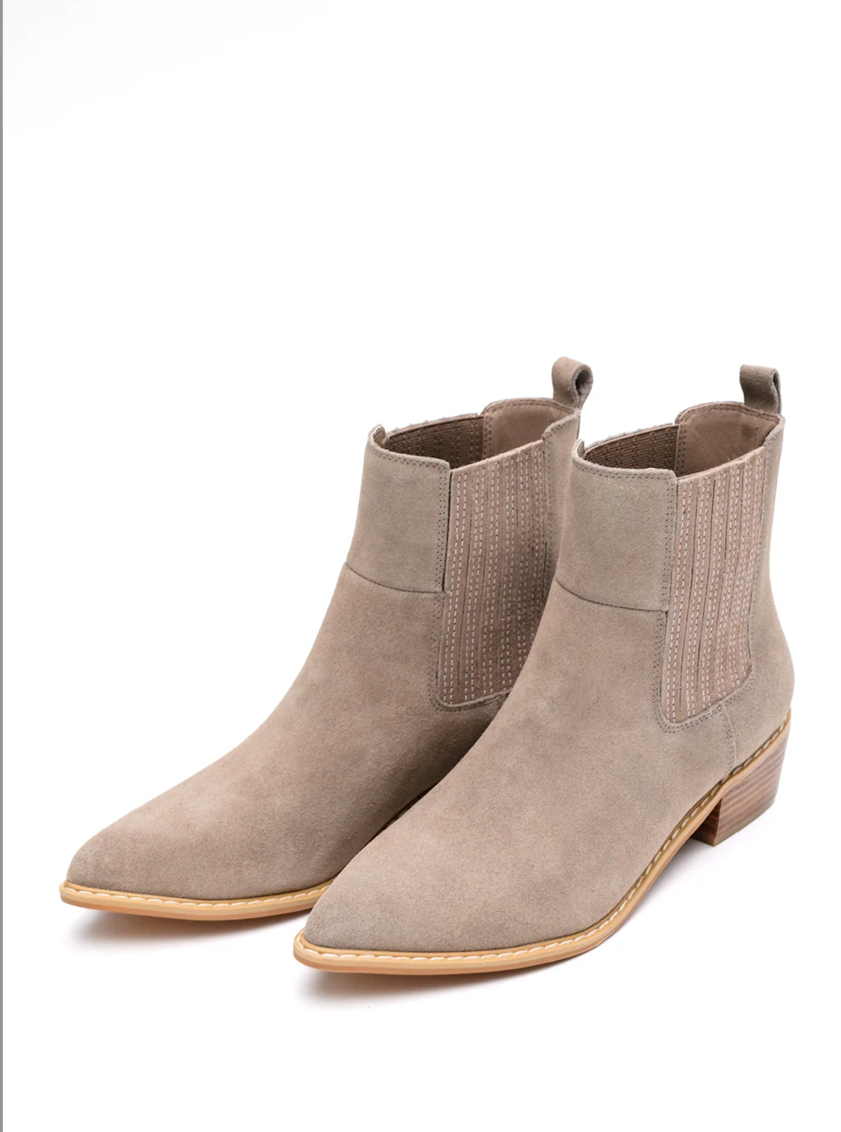 Leonor Suede Ankle Boots | Taupe