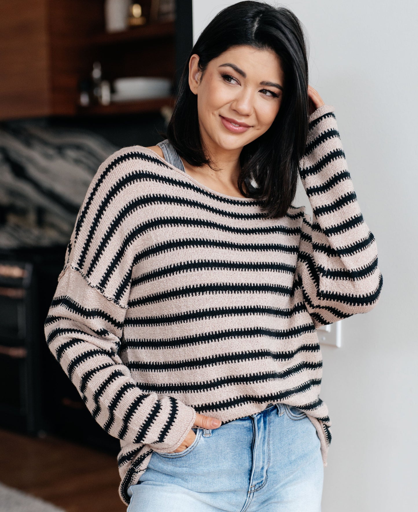 Self Assured Striped Sweater