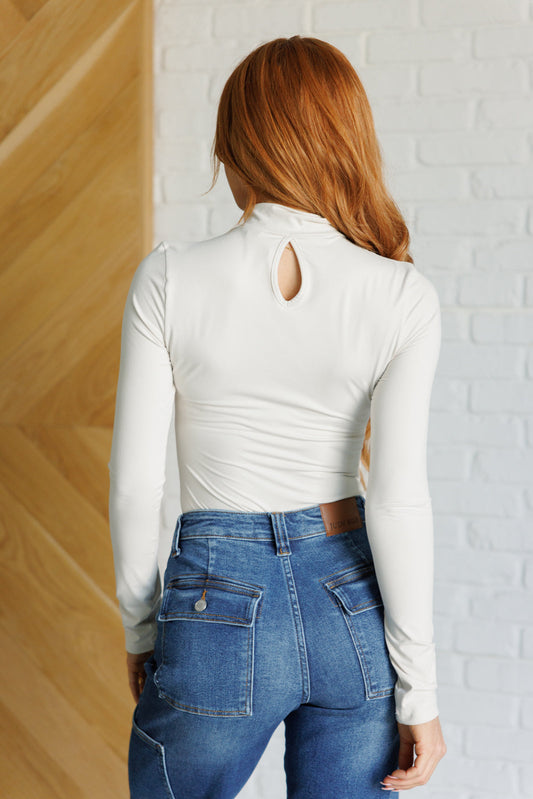 Simple Situation Bodysuit | White Pearl