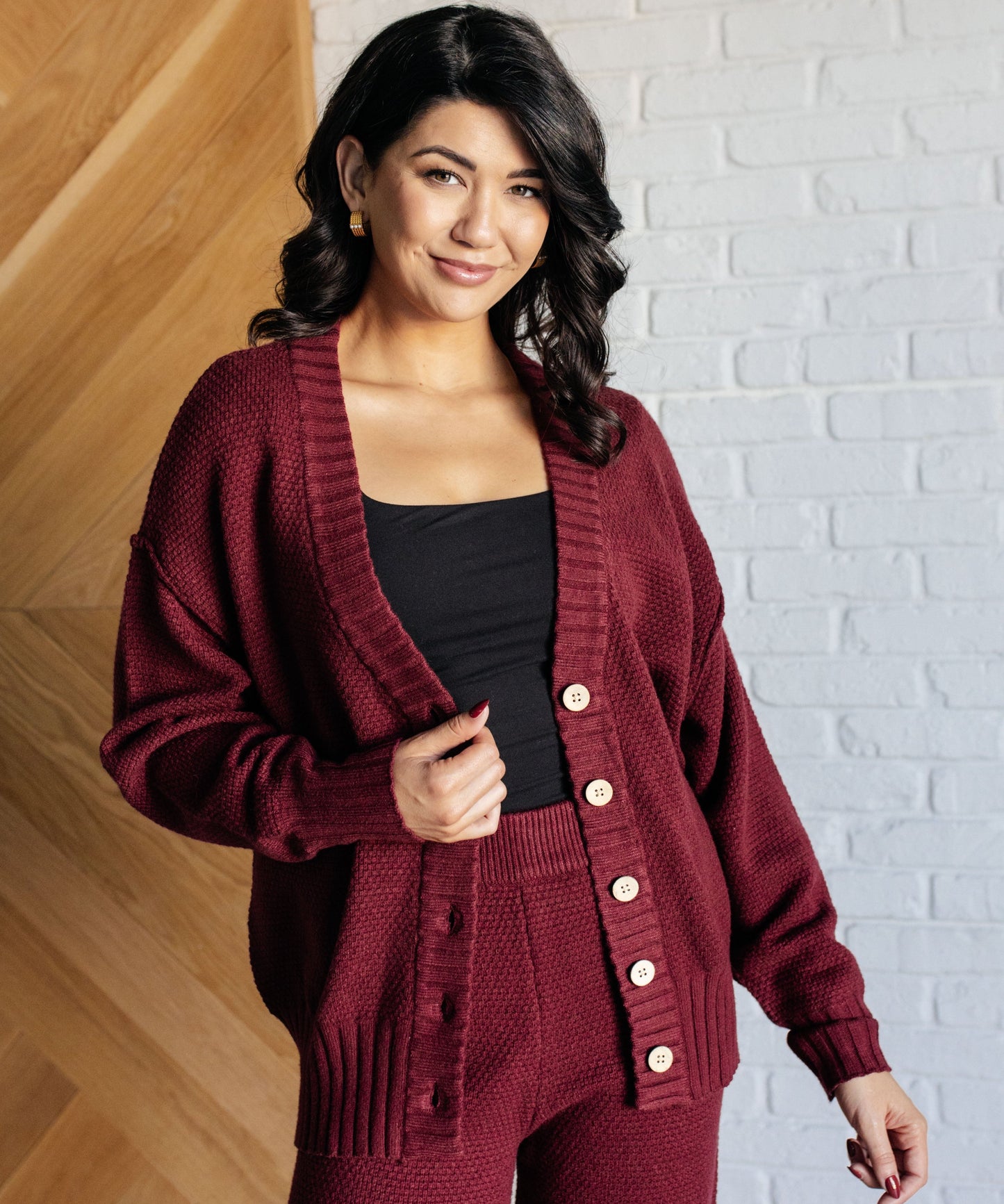 Simple Solution Knit Set | Wine