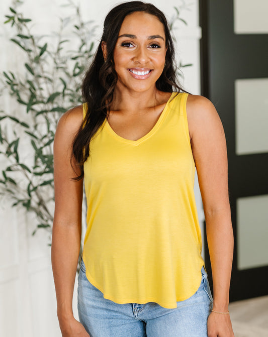Simpler Times Basic Tank | Pineapple