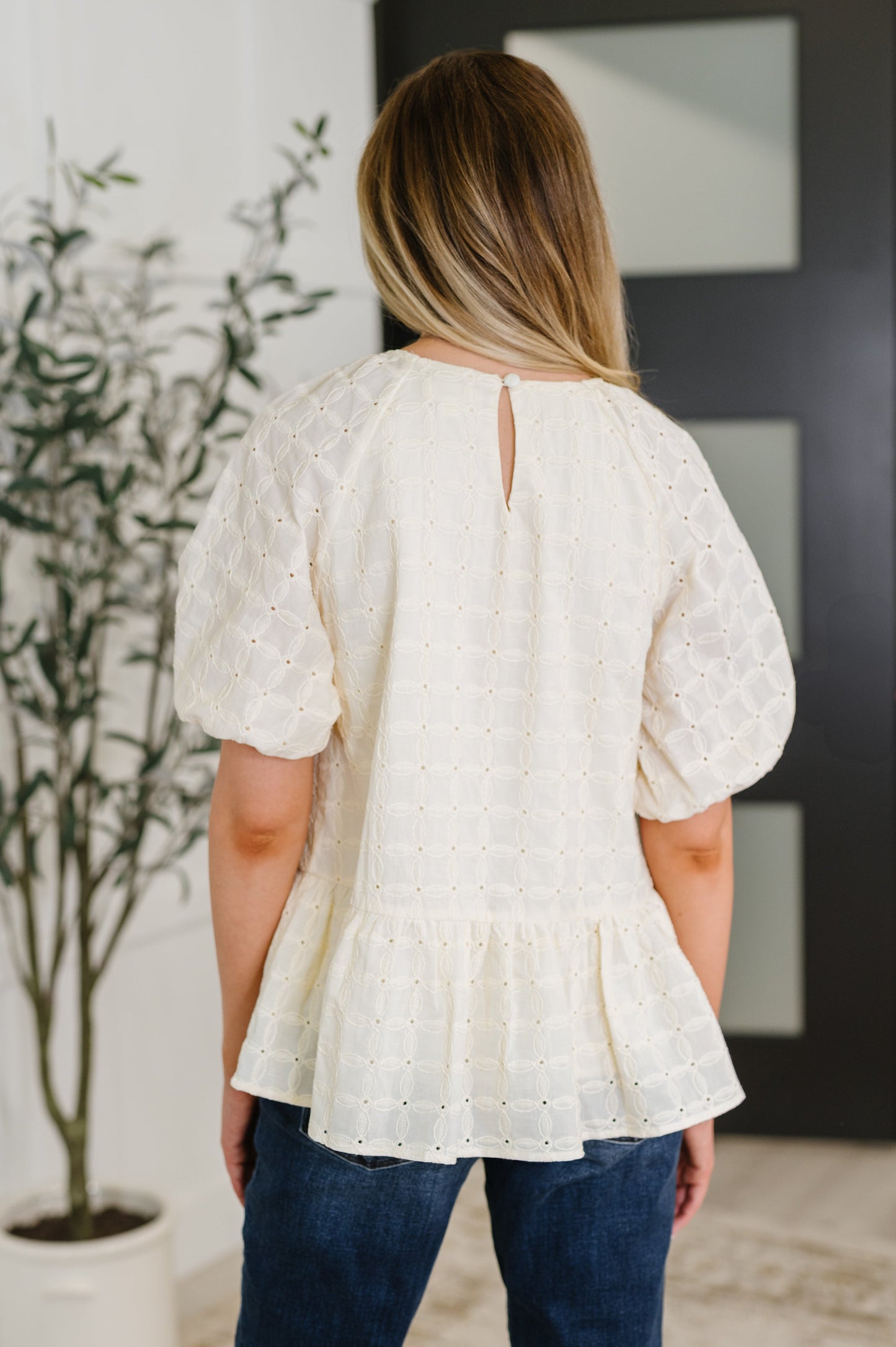 Simply Stunning Eyelet Top