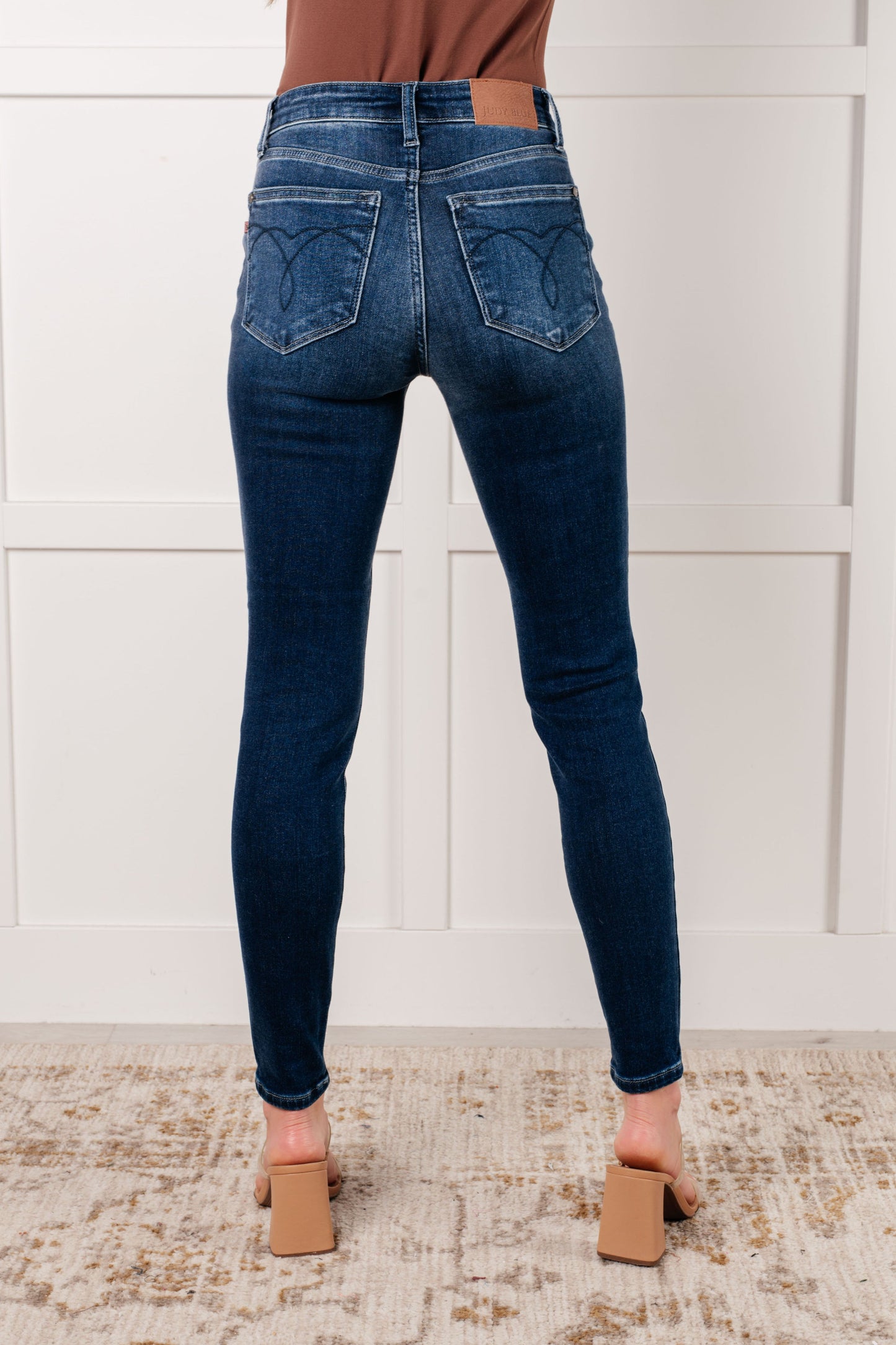 Skylar Mid-Rise Thermal Vintage Skinny Jeans | Judy Blue