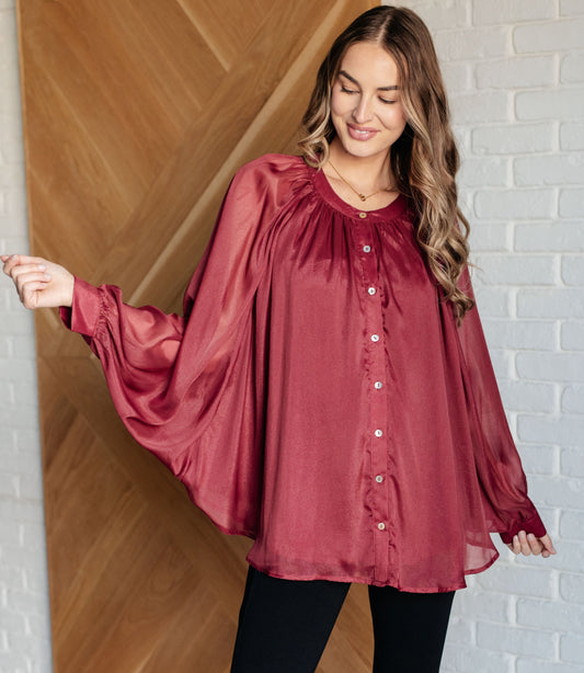 Smiles & Pouts Bat Sleeve Top