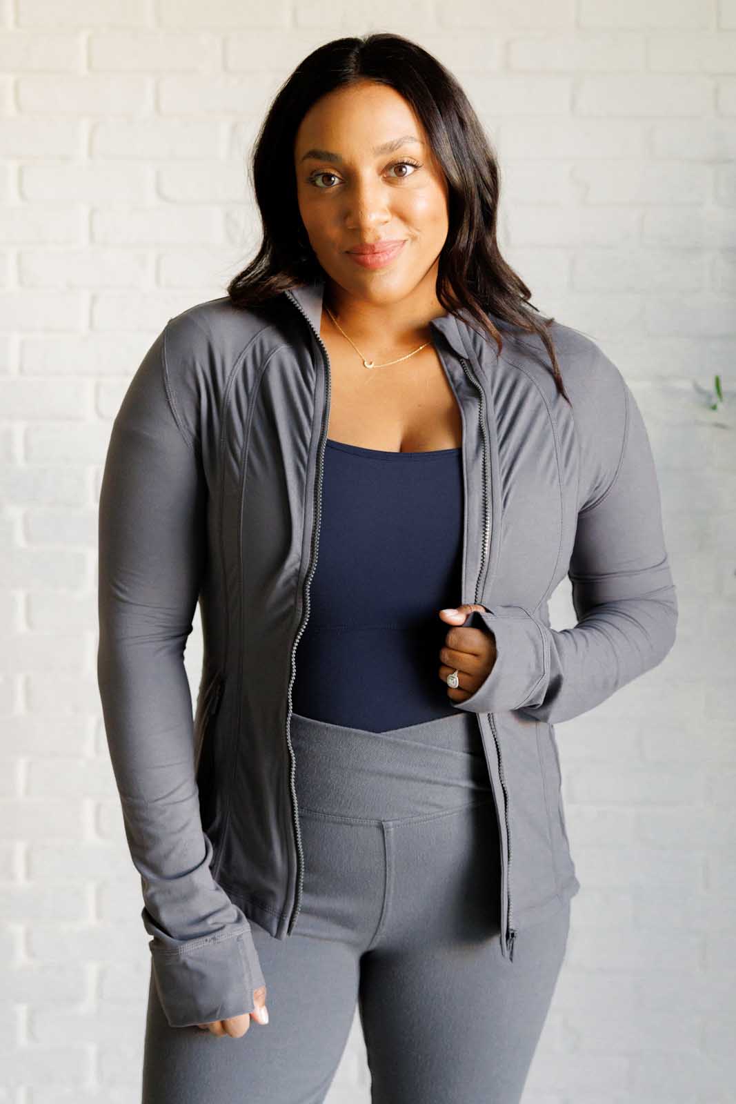 Staying Swift Activewear Jacket | Titanium