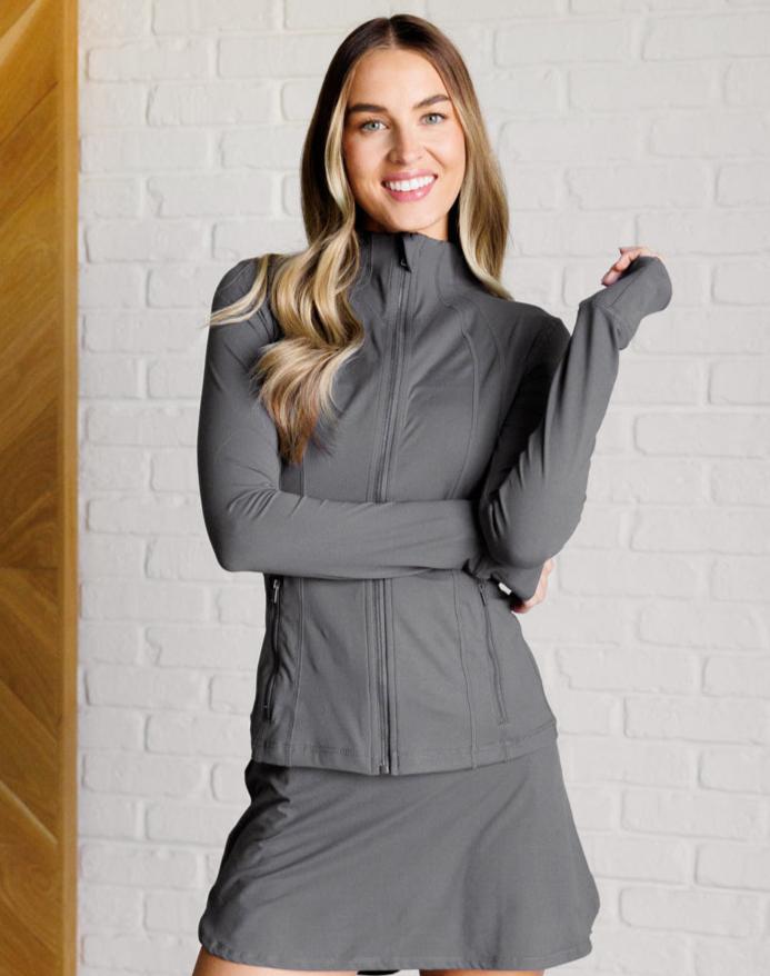 Staying Swift Activewear Jacket | Titanium