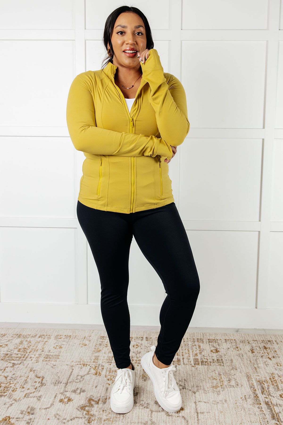 Staying Swift Activewear Jacket | Yellow Pear