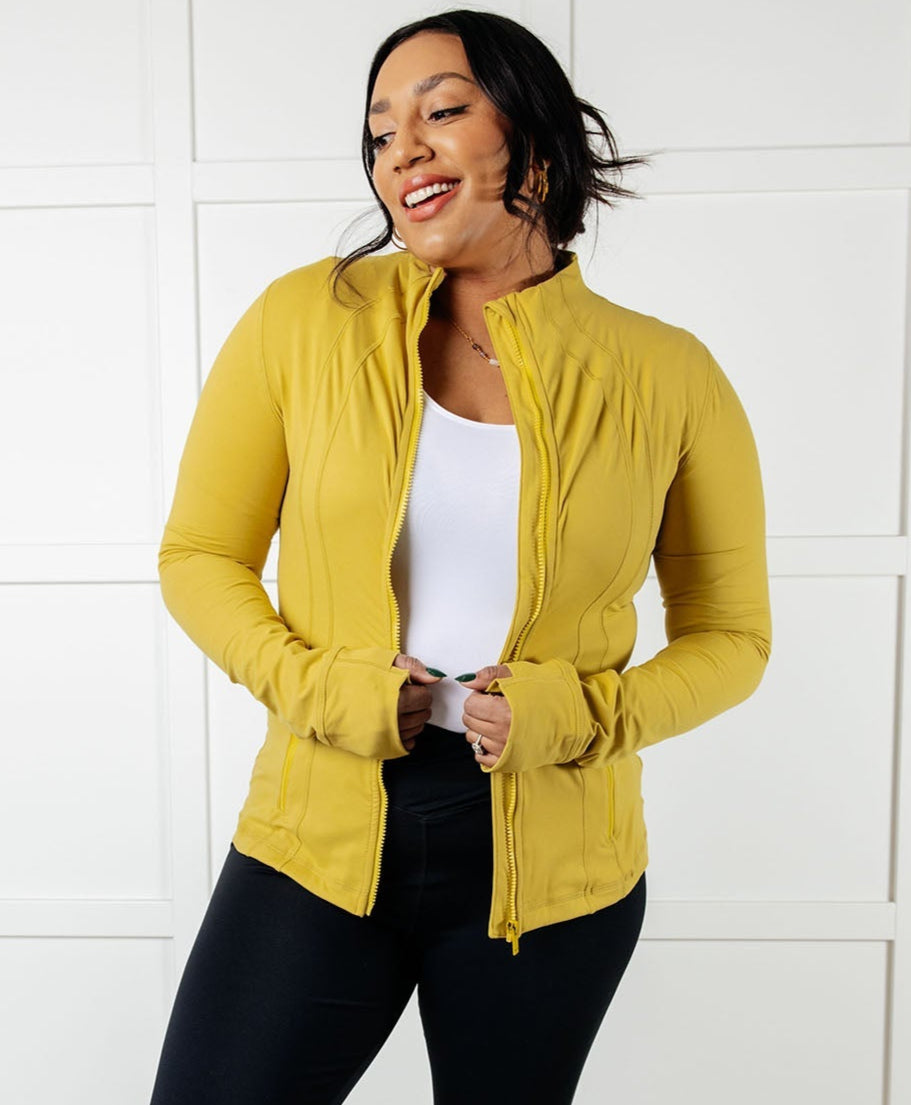 Staying Swift Activewear Jacket | Yellow Pear