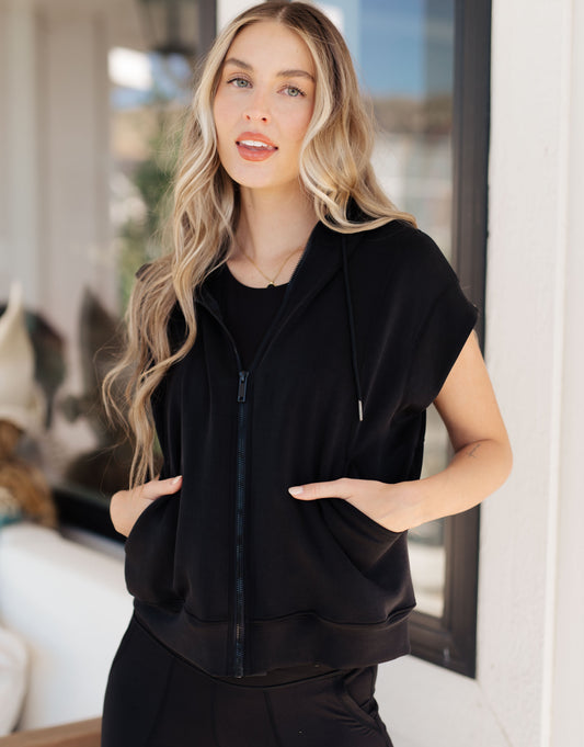 Still Moving Sleeveless Hoodie