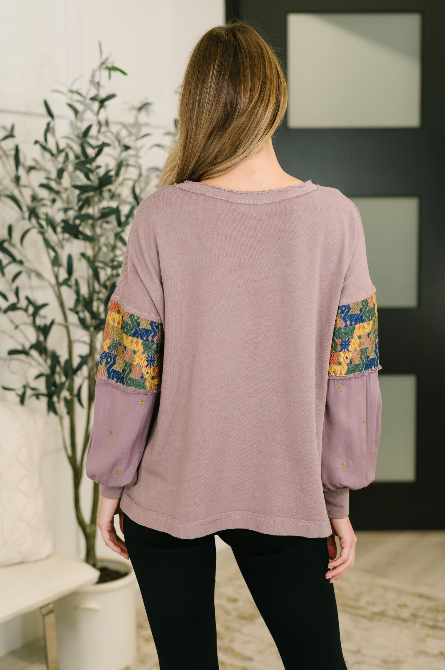 Subtle Breeze Floral Pullover Top