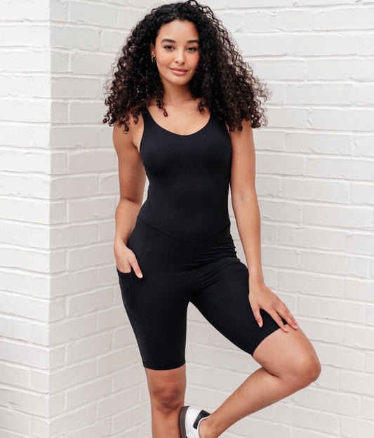 Sun Salutations Body Suit | Black