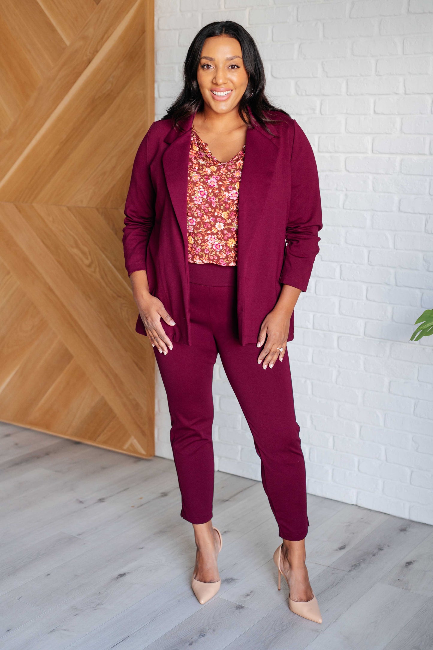 Sunday Brunch Blouse | Rust Floral