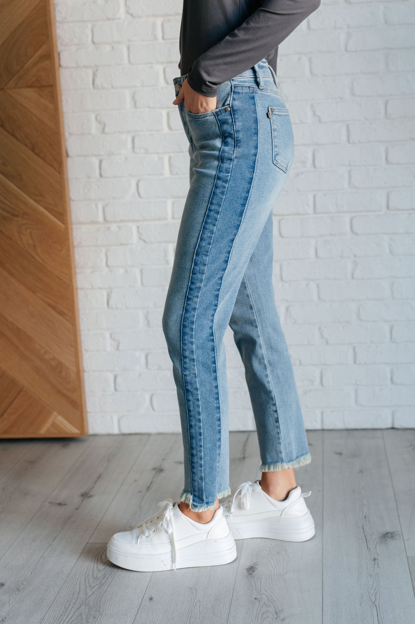 Susan High-Rise Side Panel Slim Jeans | Judy Blue