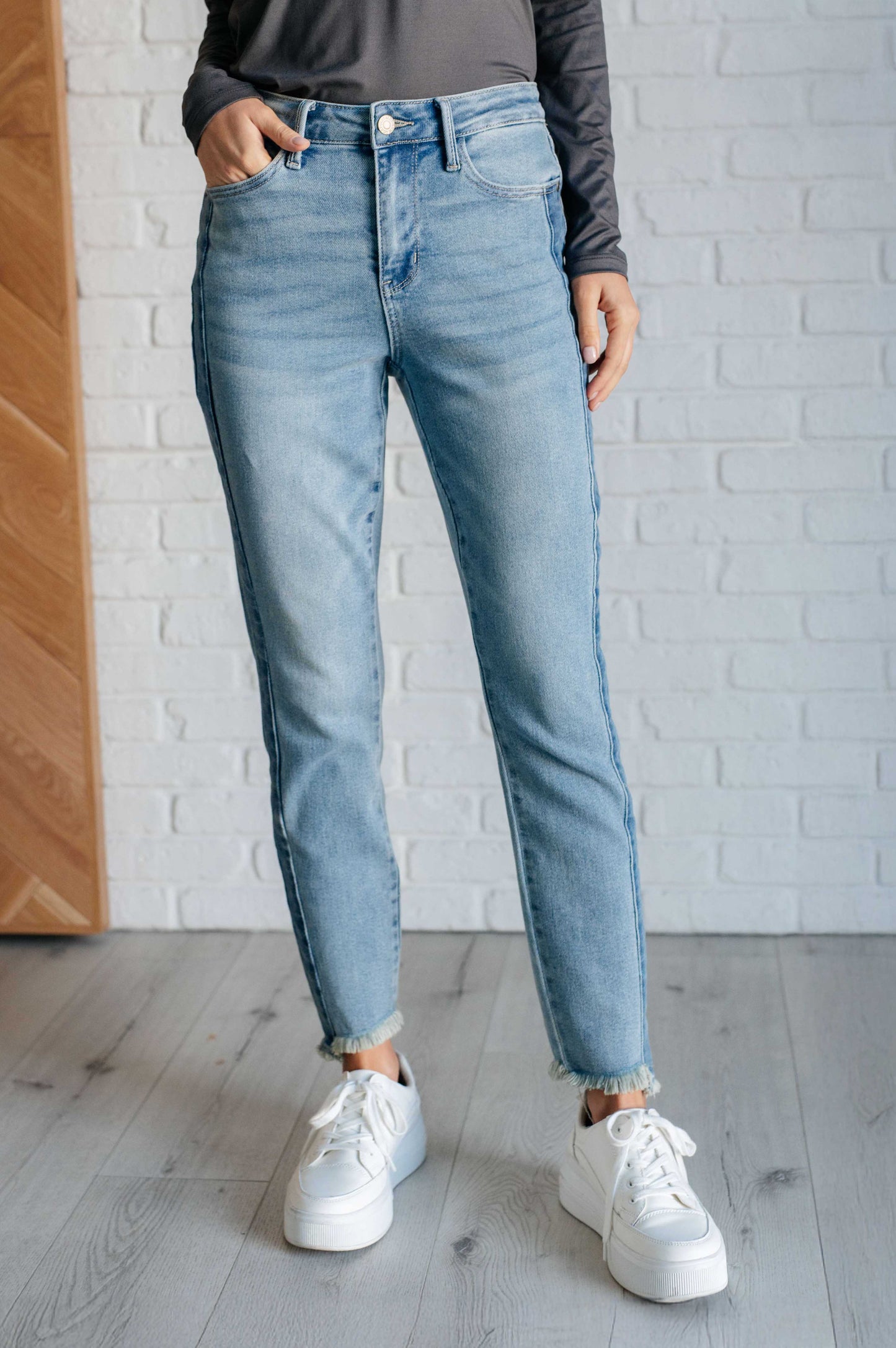 Susan High-Rise Side Panel Slim Jeans | Judy Blue