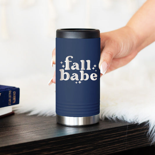 Fall Babe Slim Can Beverage Holder