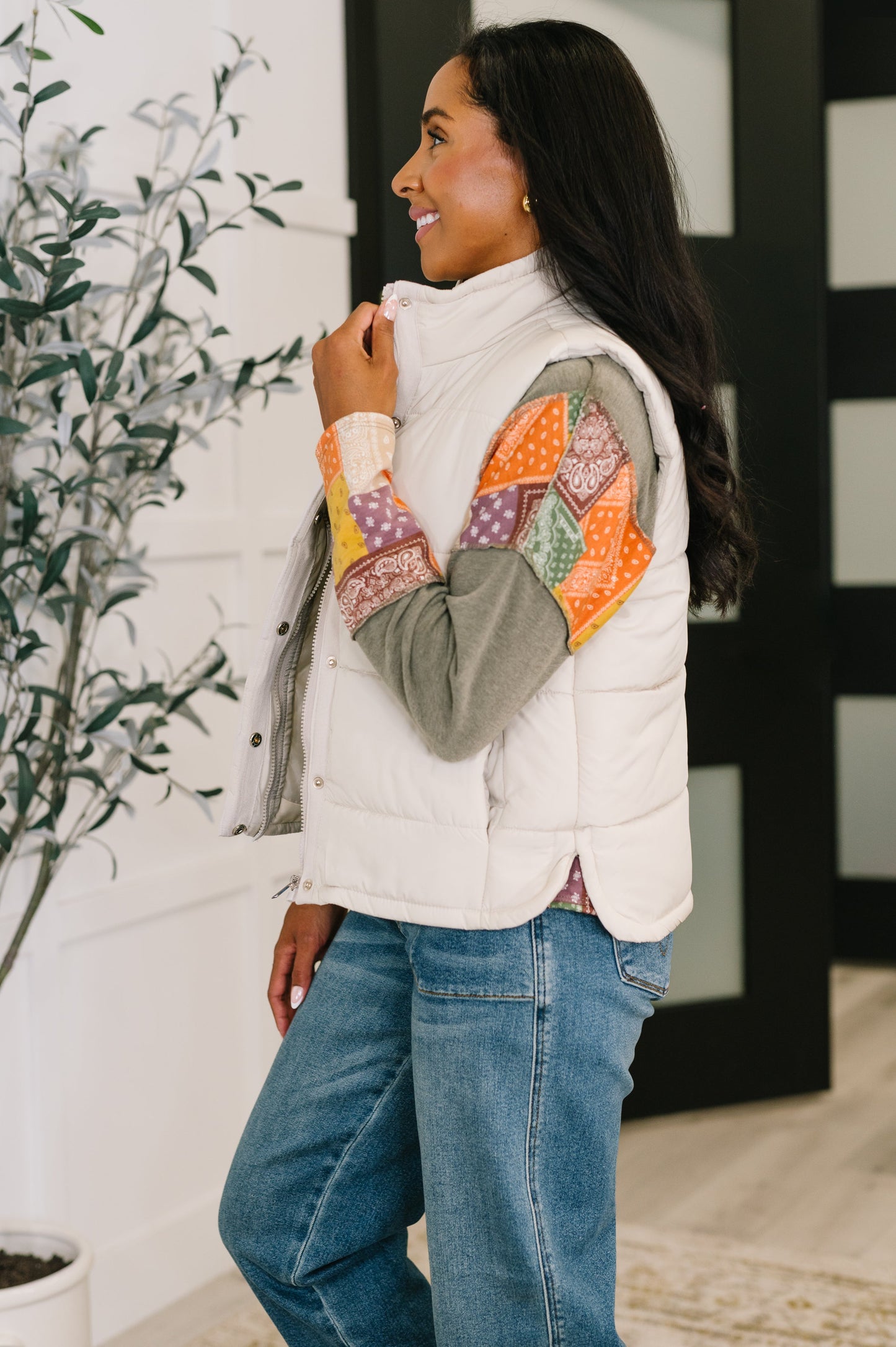 That's What I'm Talkin' About Puffer Vest | Sand Beige