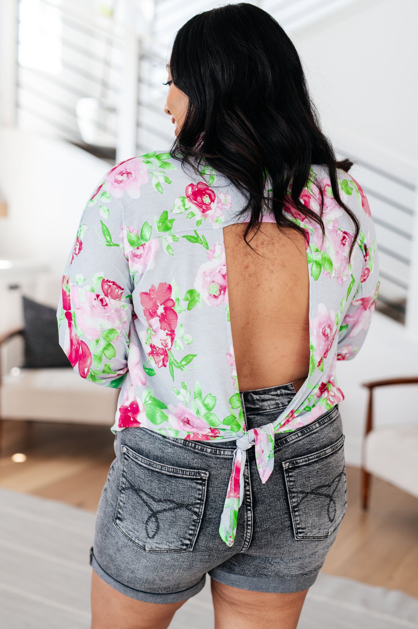 Thinking On It Floral Top