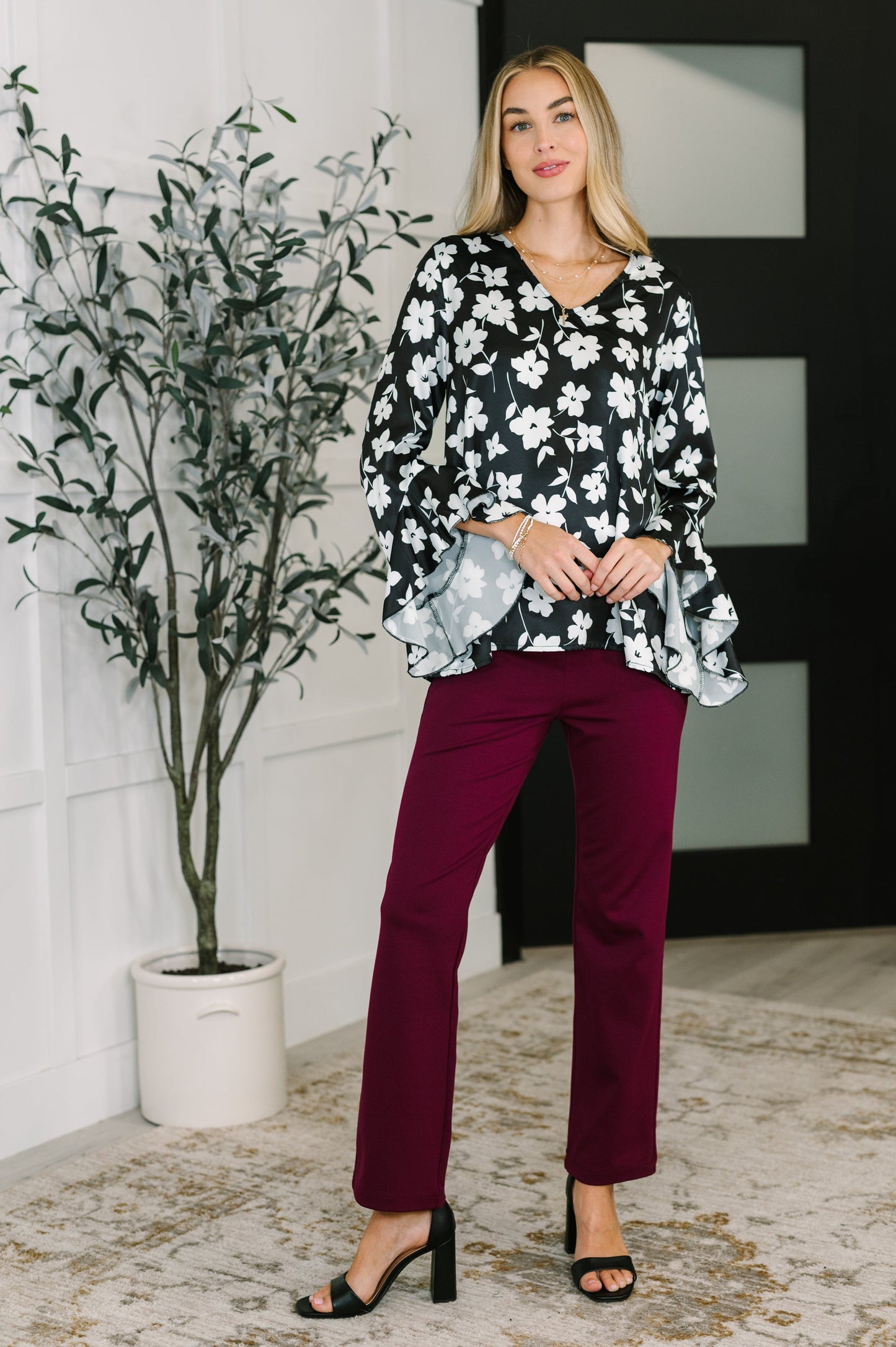 Time & Time Again Floral Blouse