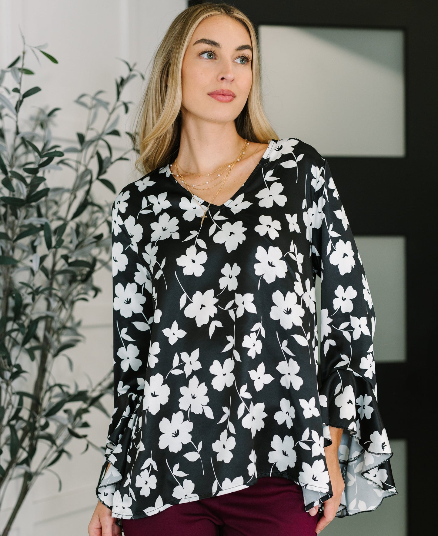 Time & Time Again Floral Blouse