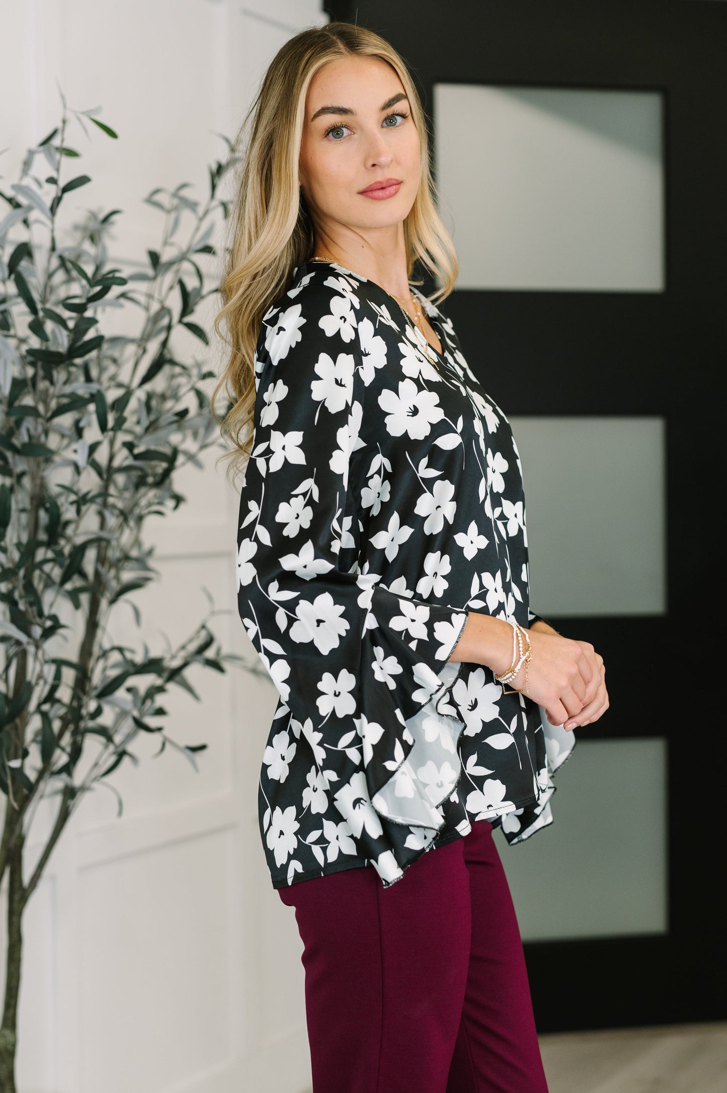 Time & Time Again Floral Blouse
