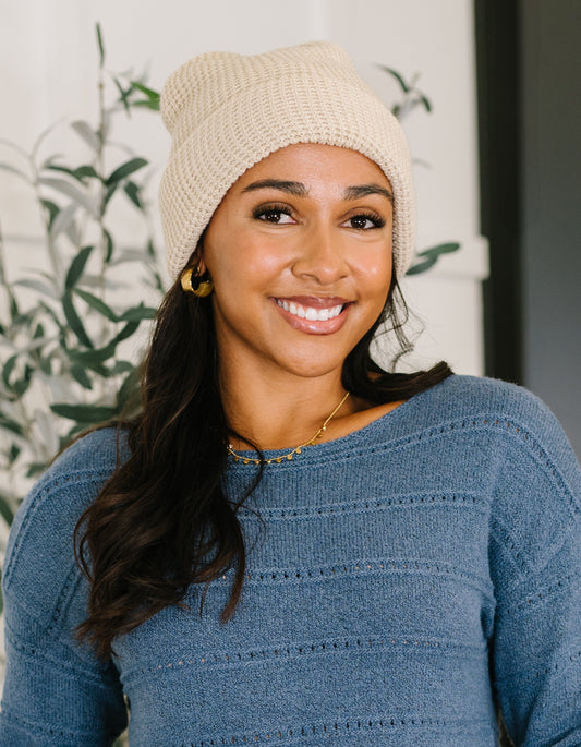 Toasted Waffle Knit Beanie