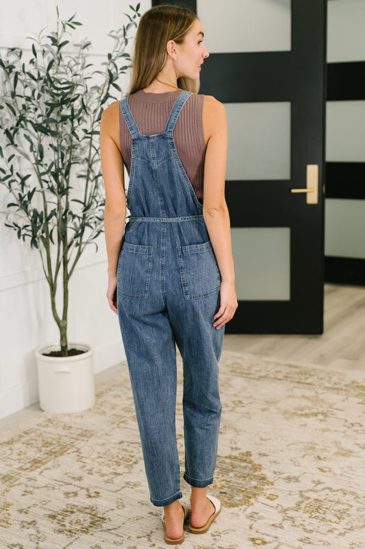 Too Cute to Compute Overalls | Dark Blue