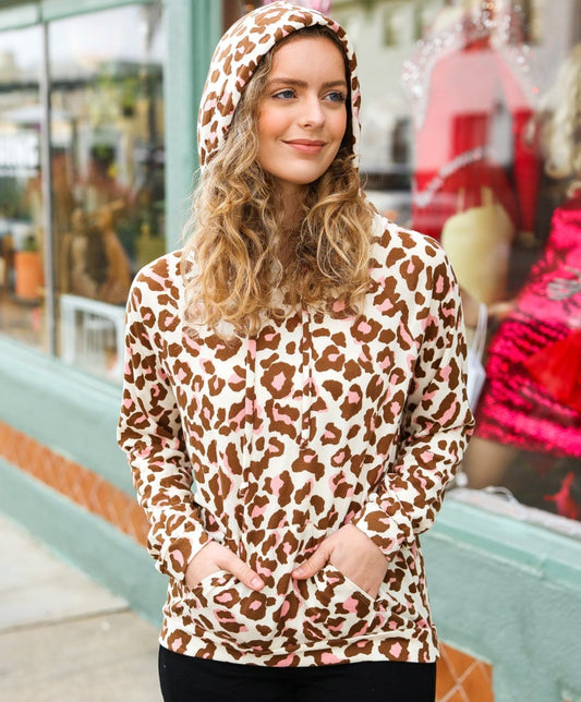 Easy Living Animal Print Hoodie