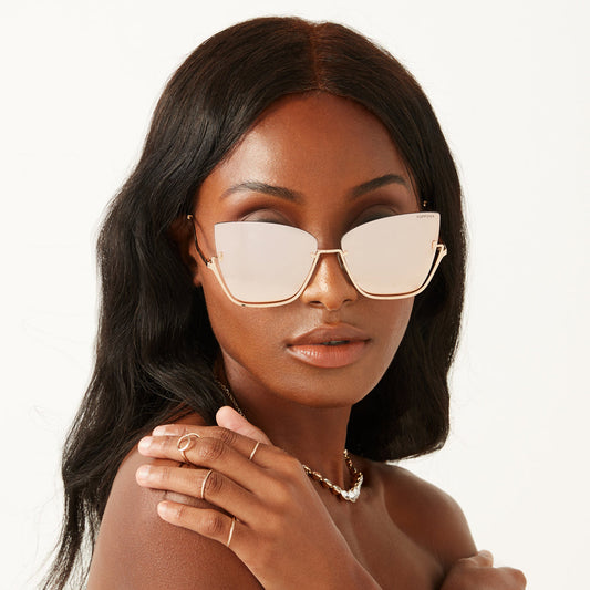 Vixen Sunglasses | Rose Gold
