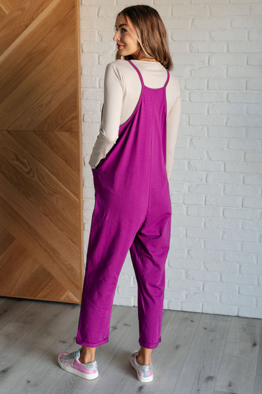 Totally Me Spaghetti Strap Jumpsuit | Light Plum