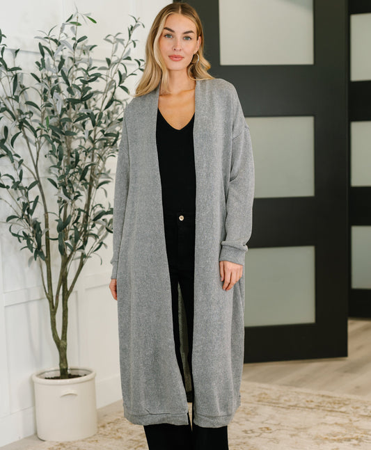 Travel Hideaway Cardigan | Soft Grey