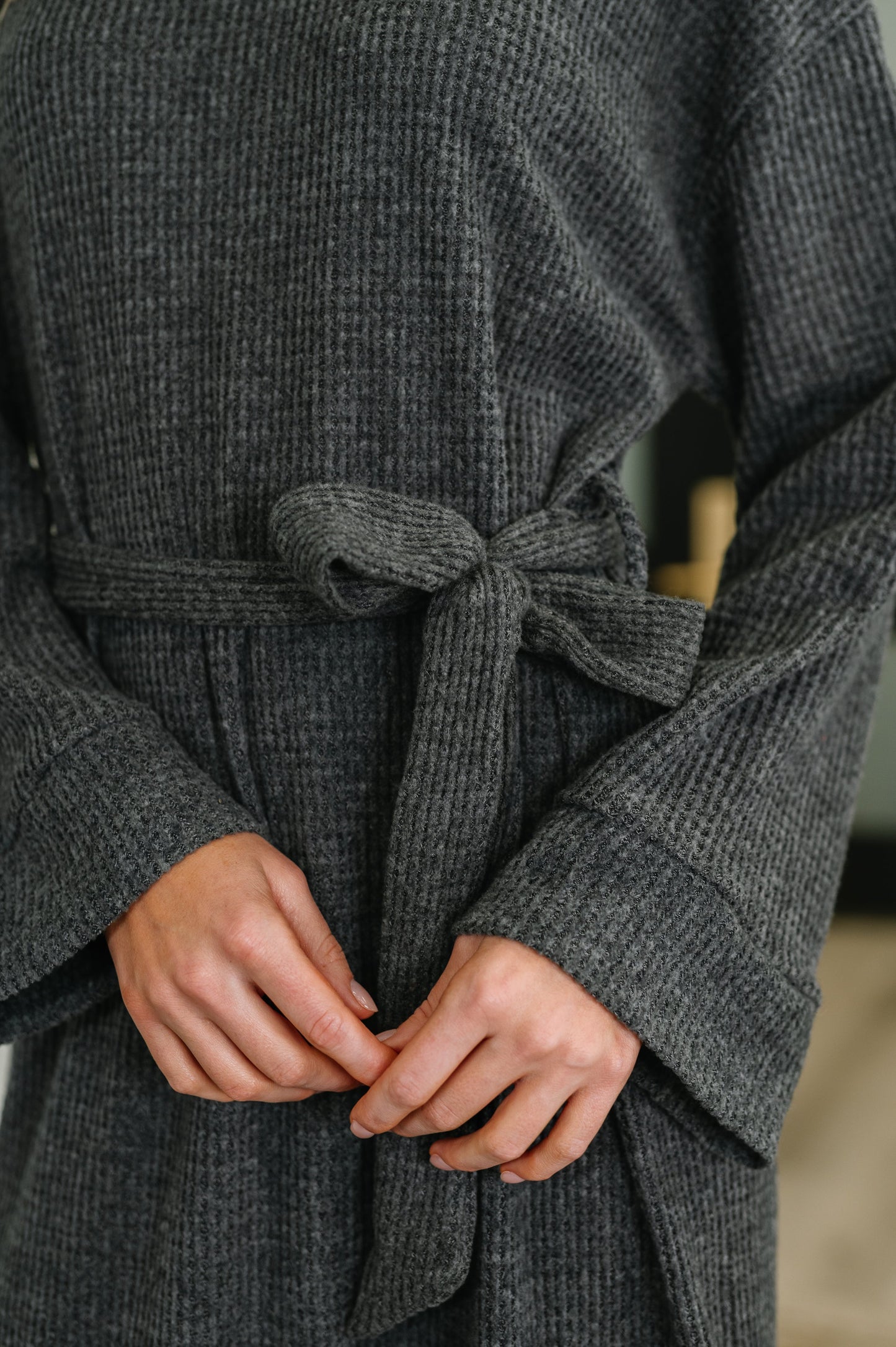 Travel Plush Dress | Charcoal