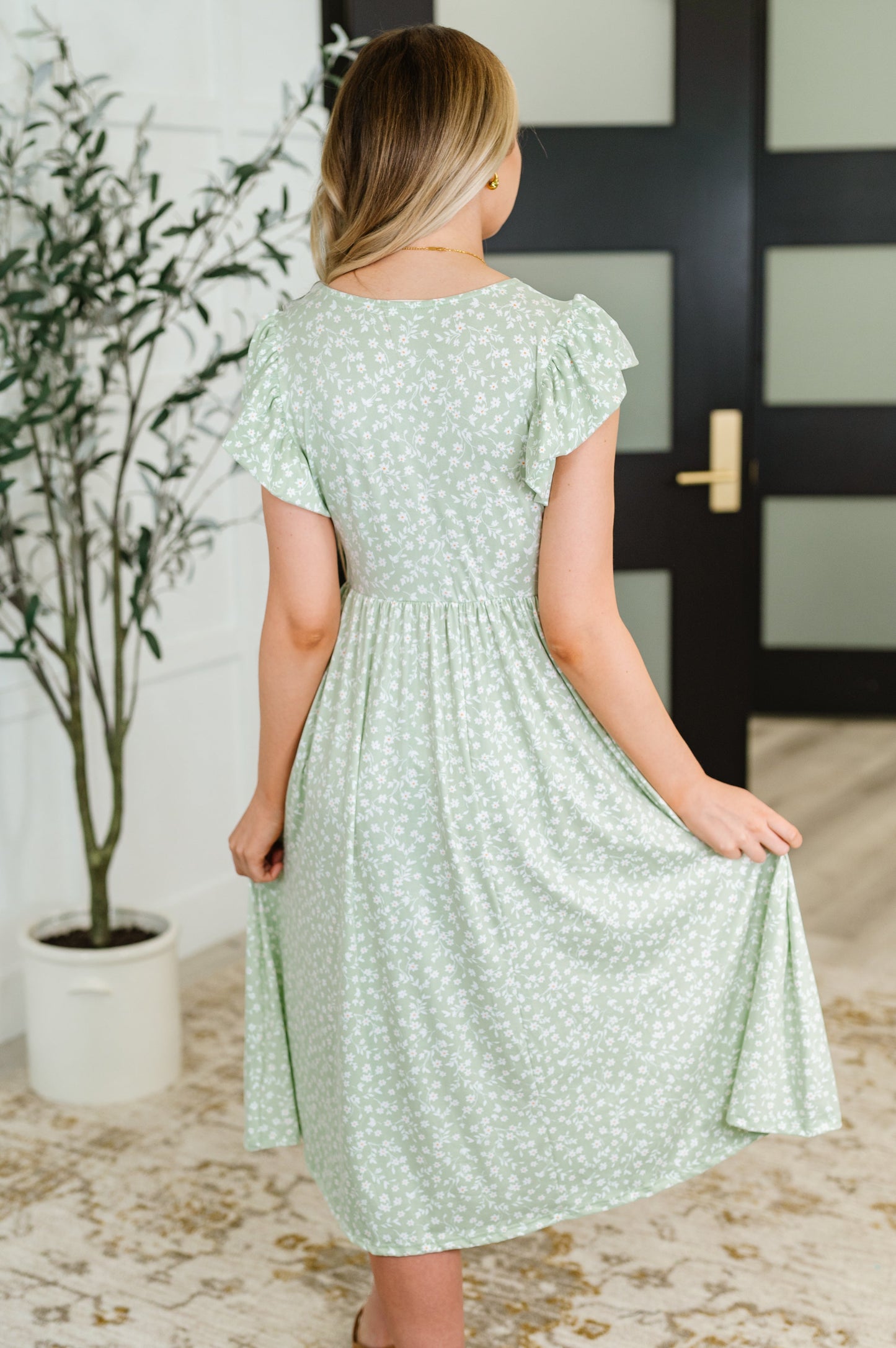 Twirl Me Softly Dress | Sage