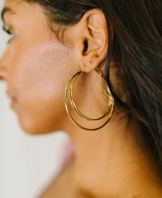 Two's a Party Hoop Earrings