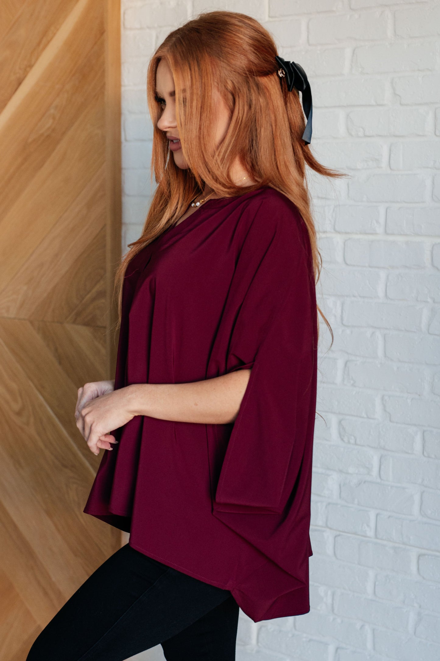 Universal Philosophy Blouse | Wine