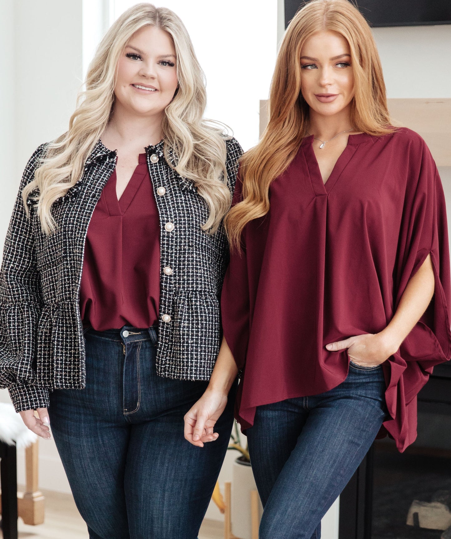 Universal Philosophy Blouse | Wine