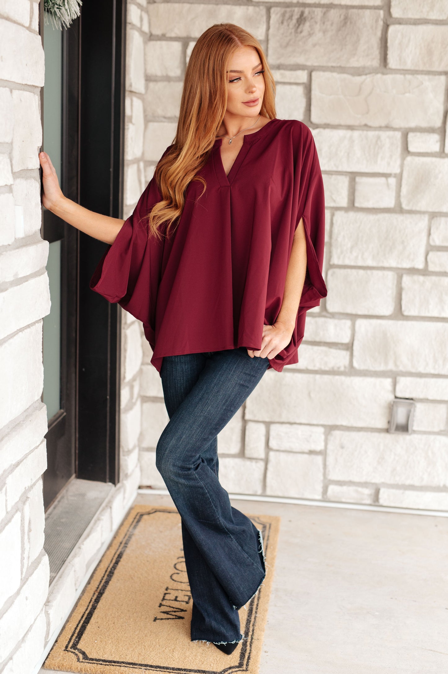 Universal Philosophy Blouse | Wine