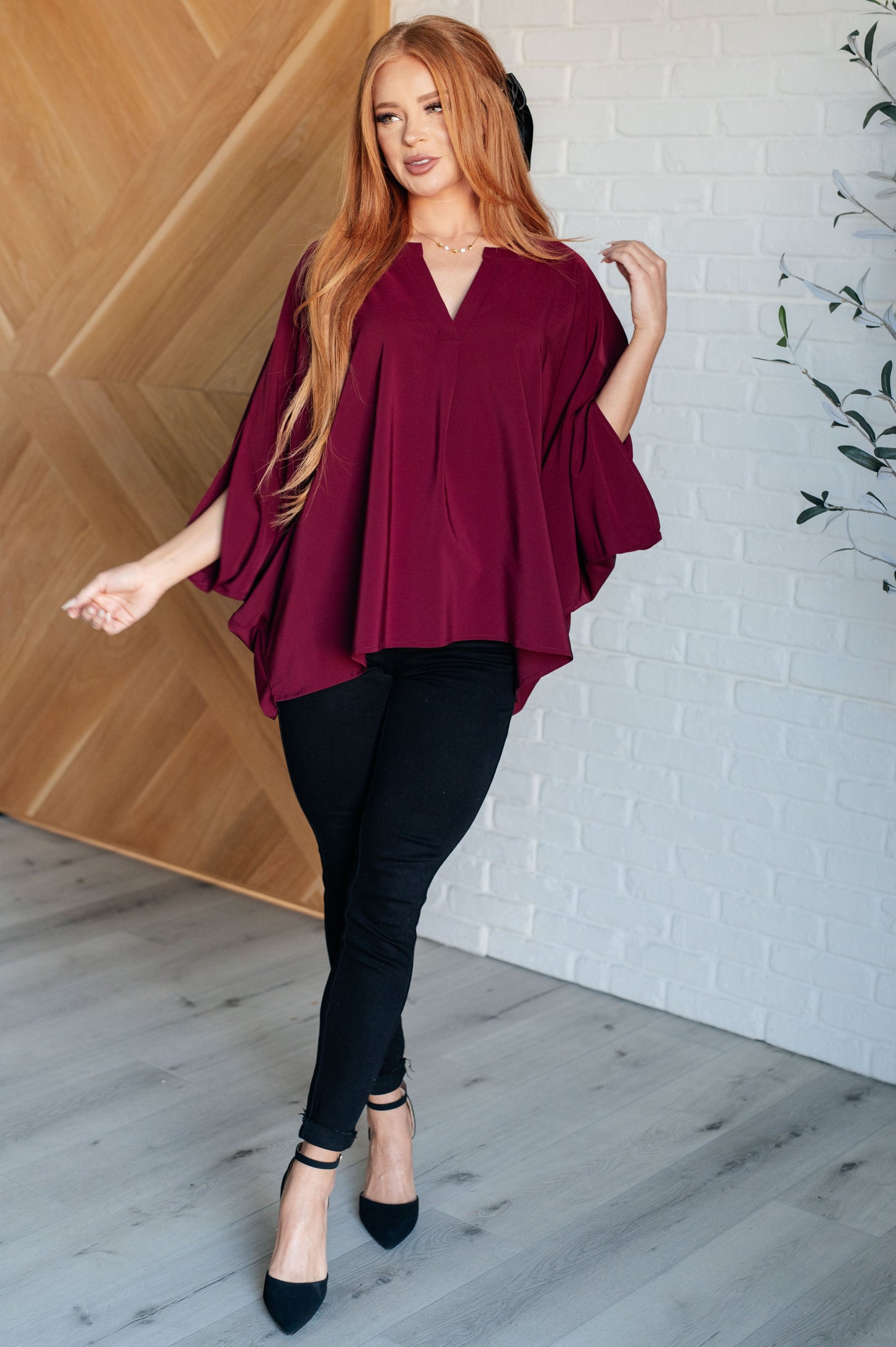 Universal Philosophy Blouse | Wine