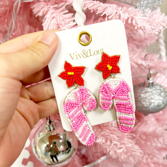 Candy Cane Wishes Earrings