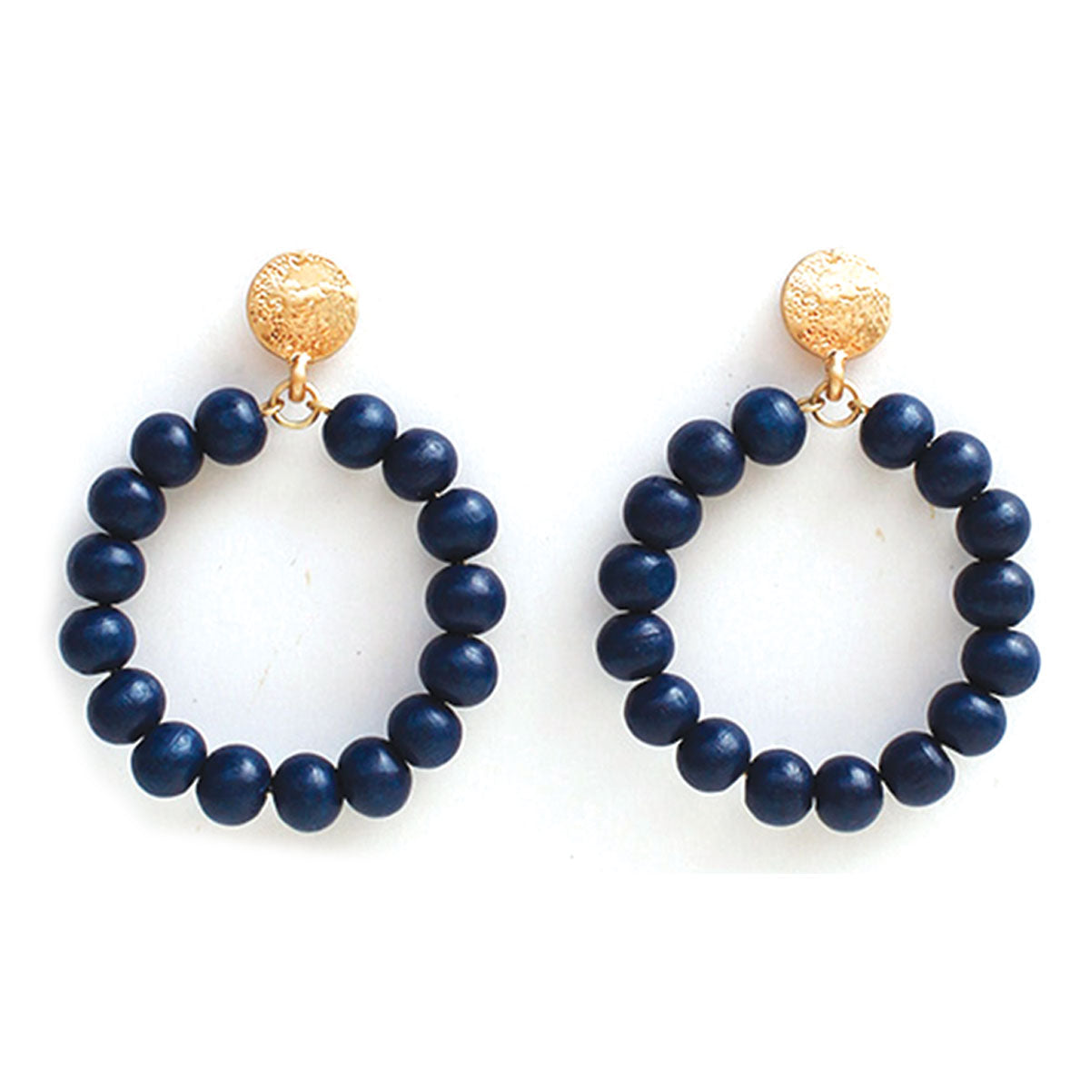 Nora Earrings | Navy