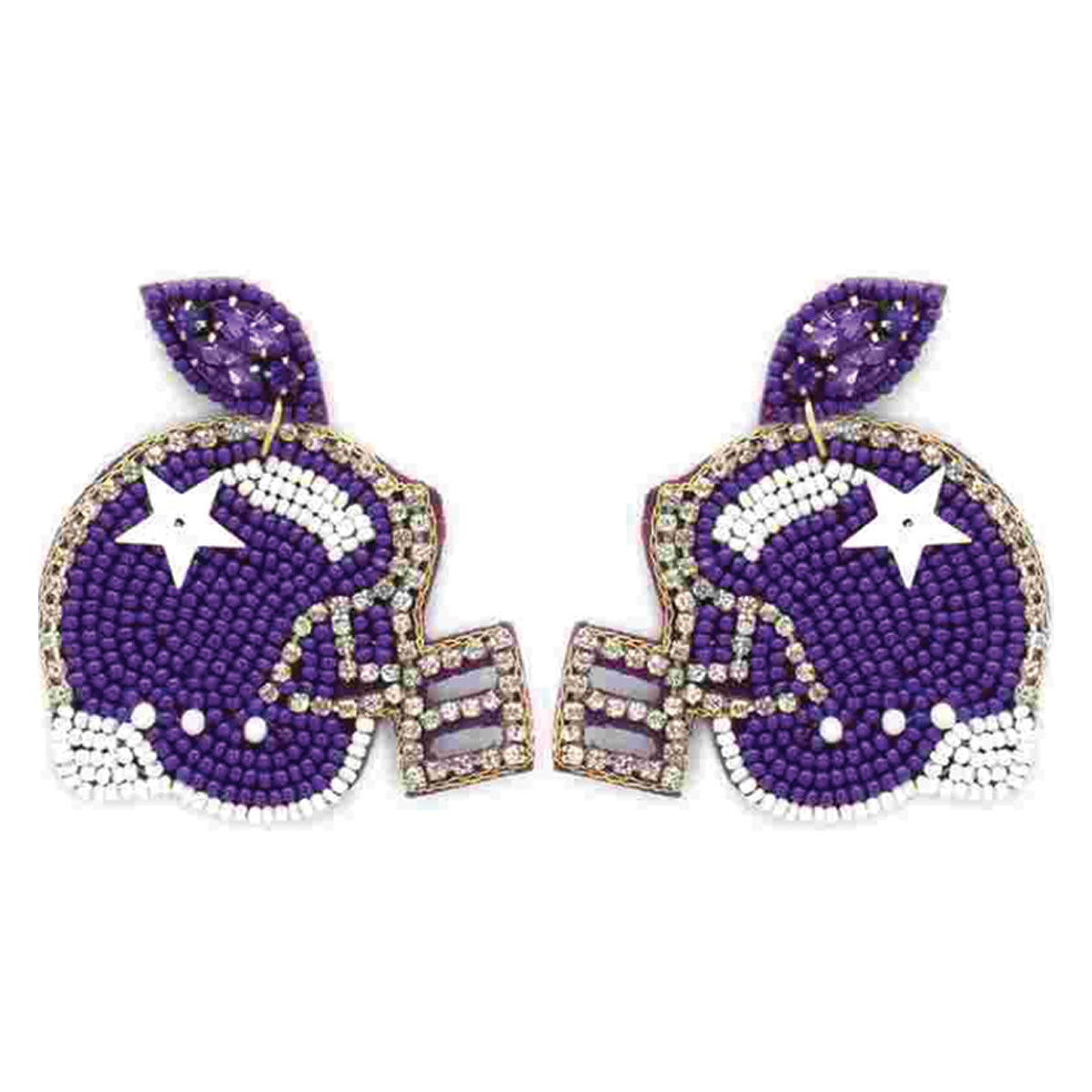 Touchdown Earrings | Purple
