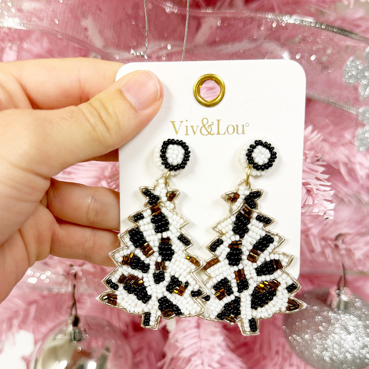 Leopard Tree Earrings