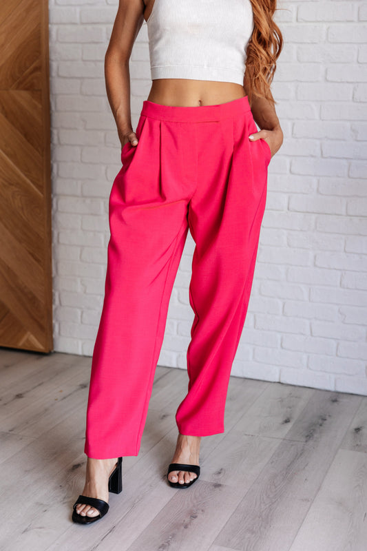 Vigilante Stuff Pleated Trousers | Hot Pink