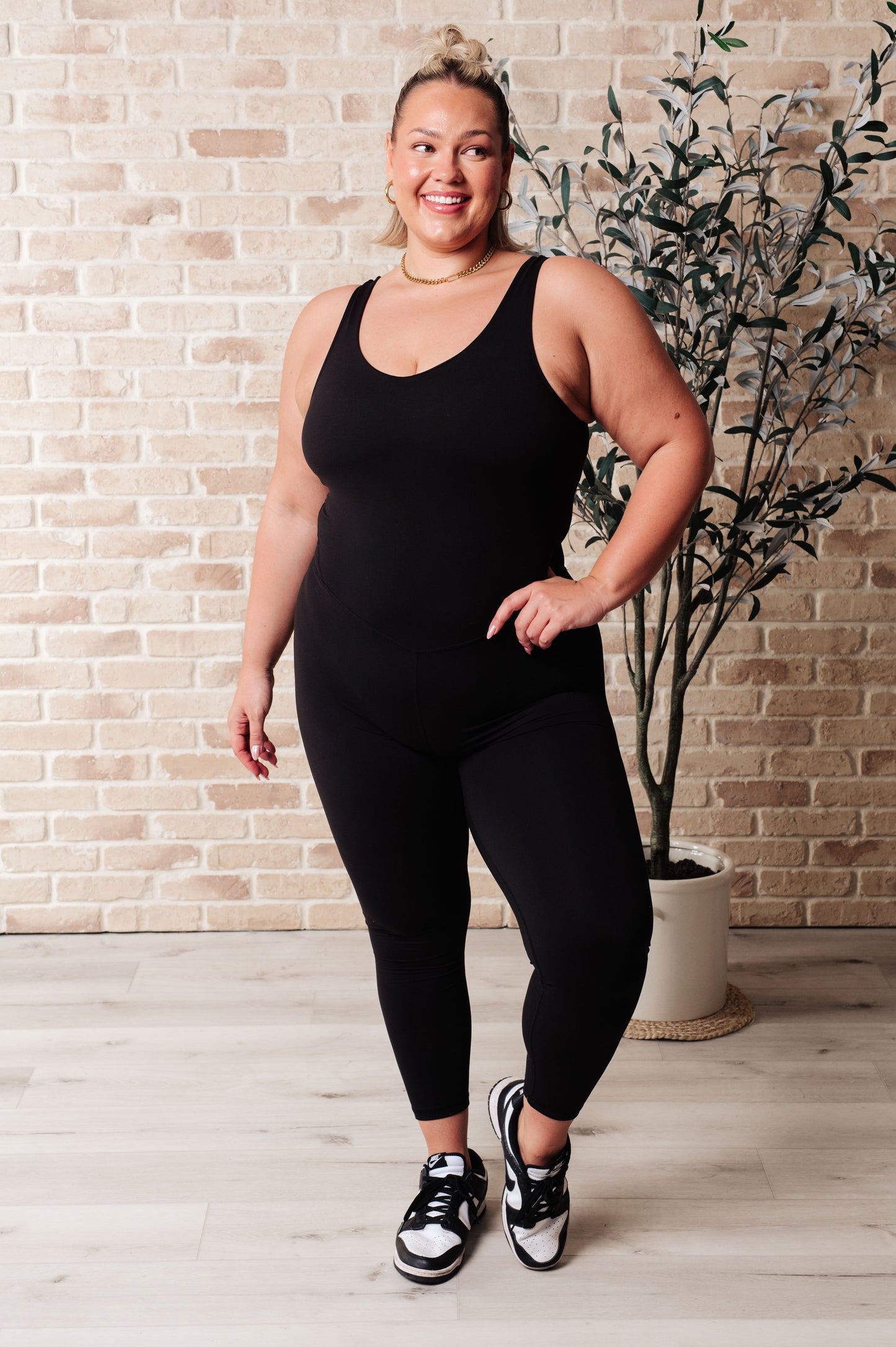 Way to Push Active Bodysuit | Black