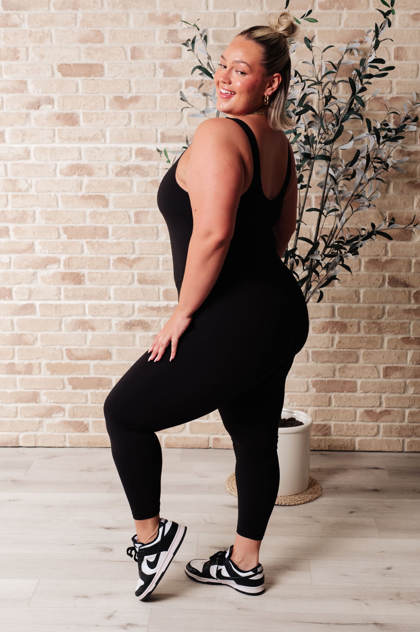 Way to Push Active Bodysuit | Black