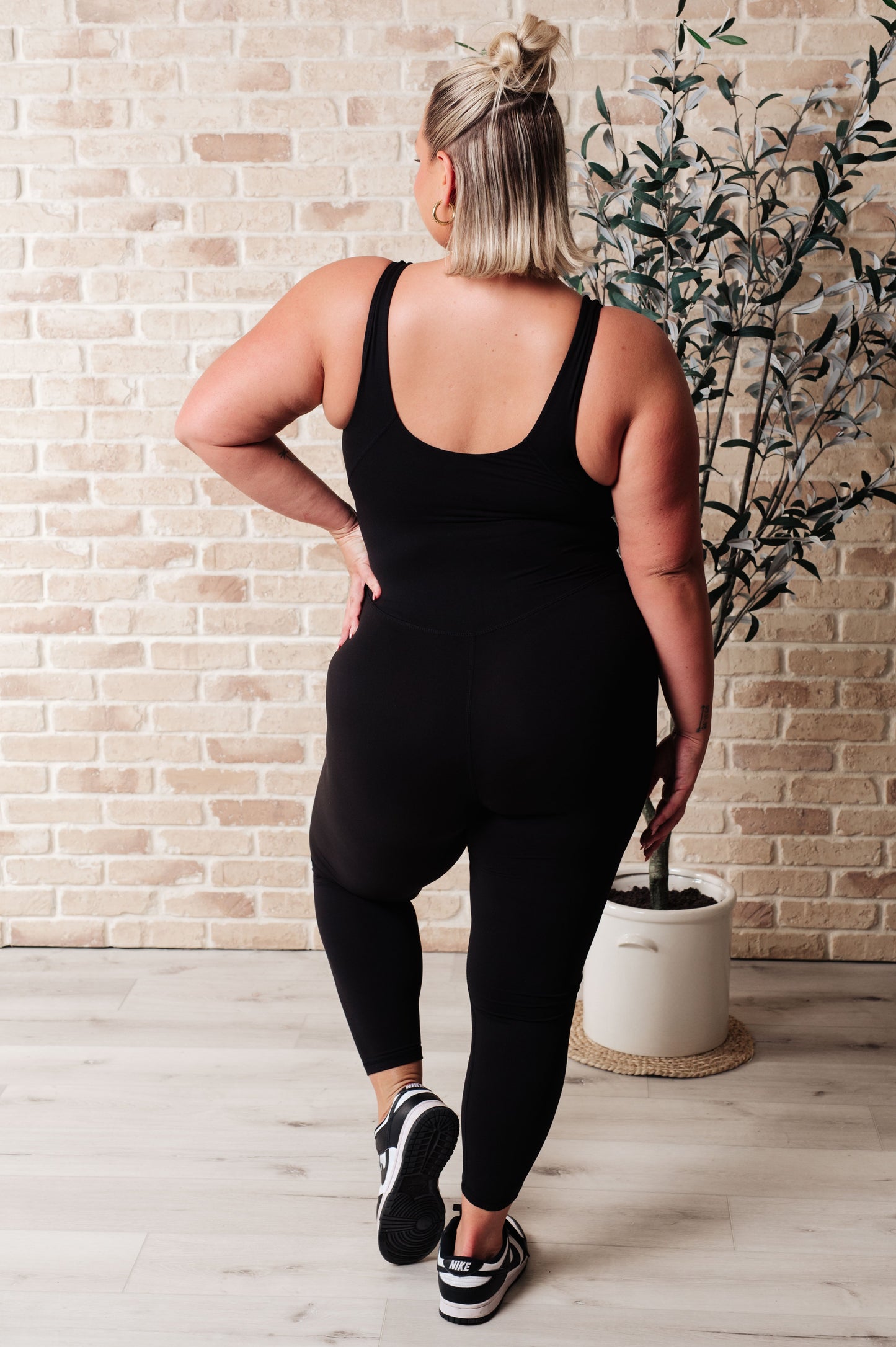 Way to Push Active Bodysuit | Black