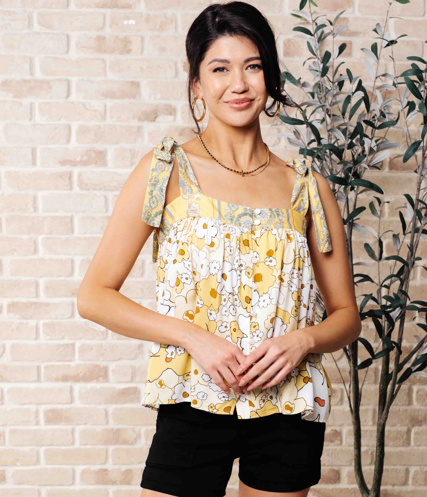 What's Happening Here Floral Tank