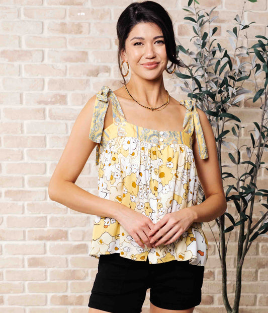 What's Happening Here Floral Tank