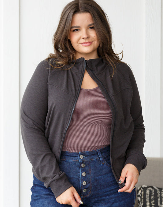 Where Are You Zip-Up Jacket | Black