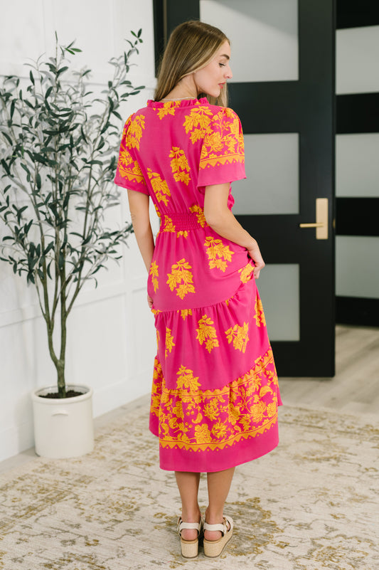 Whispering Willow Dress | Fuchsia